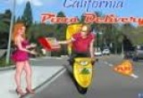 لعبة توصيل البيتزا إلى كاليفورنيا في السيارة