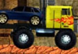 لعبة شاحنة نقل السيارات المعطلة